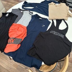 Gymshark Black, Navy, and Orange Activewear Collection